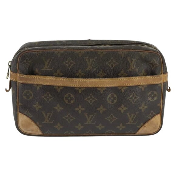 LOUIS VUITTON Monogram Compiegne 28 Clutch Bag M51845 LV Auth 97857 - Picture 1 of 16
